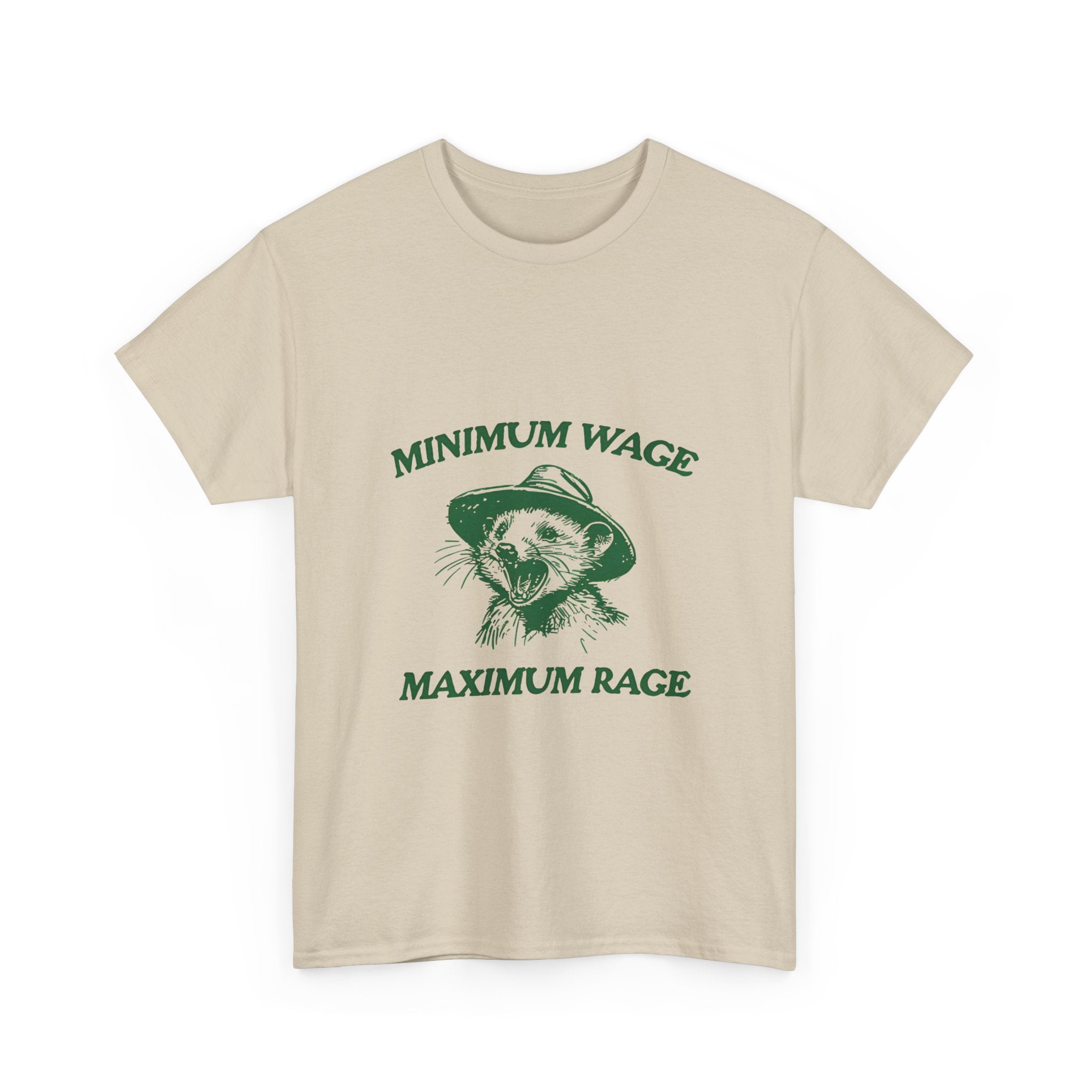 minimum wage maximum rage tee